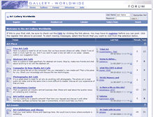 Tablet Screenshot of forum.gallery-worldwide.net