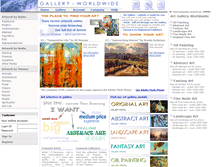 Tablet Screenshot of gallery-worldwide.com